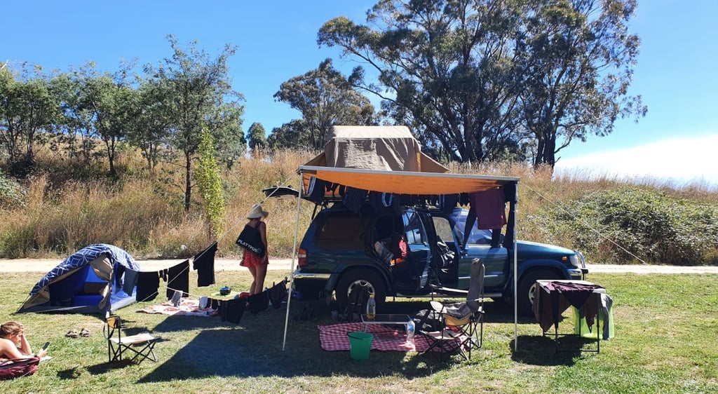 Acampar en Carcoar Dam, New South Wales 