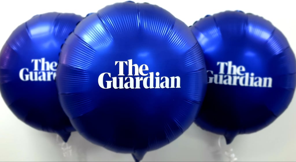 The Guardian branded balloons