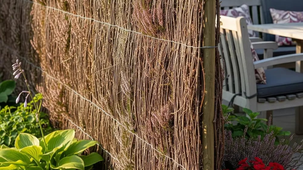 Cerramiento con Brezo natural, lato nivel de ocultación y una belleza natural