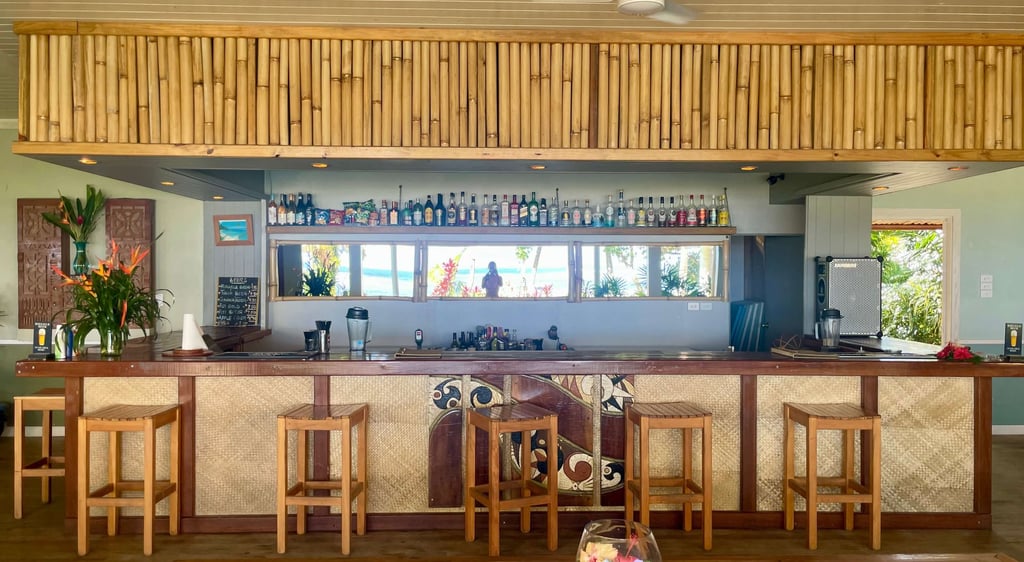 El bar en Fiji Beachouse