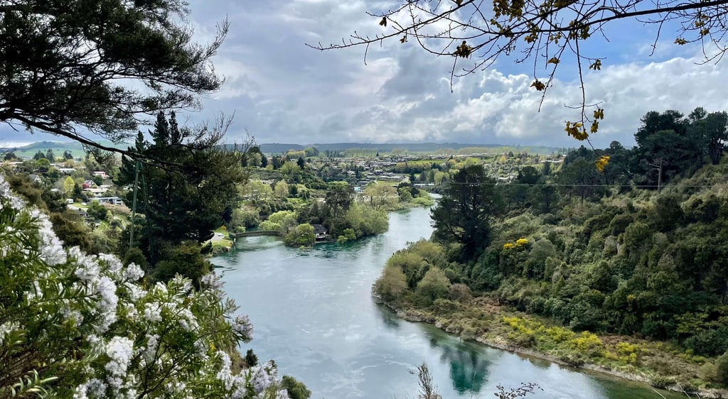 El rio Waikato a su paso por Taupo