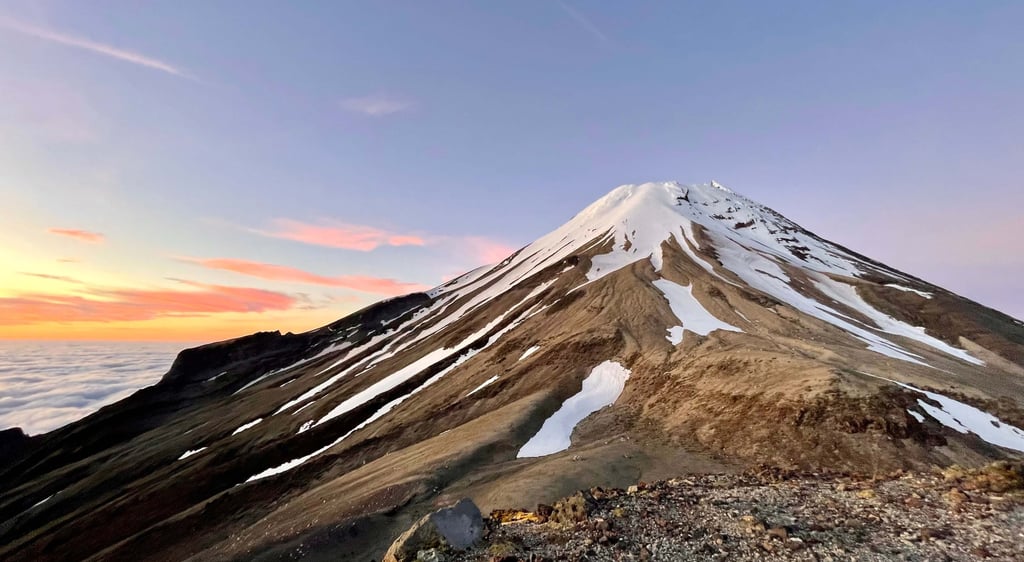 Atardecer en Taranaki