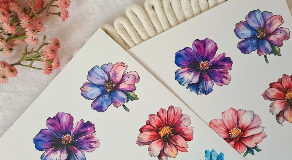 free digital download floral PNG clipart bundle