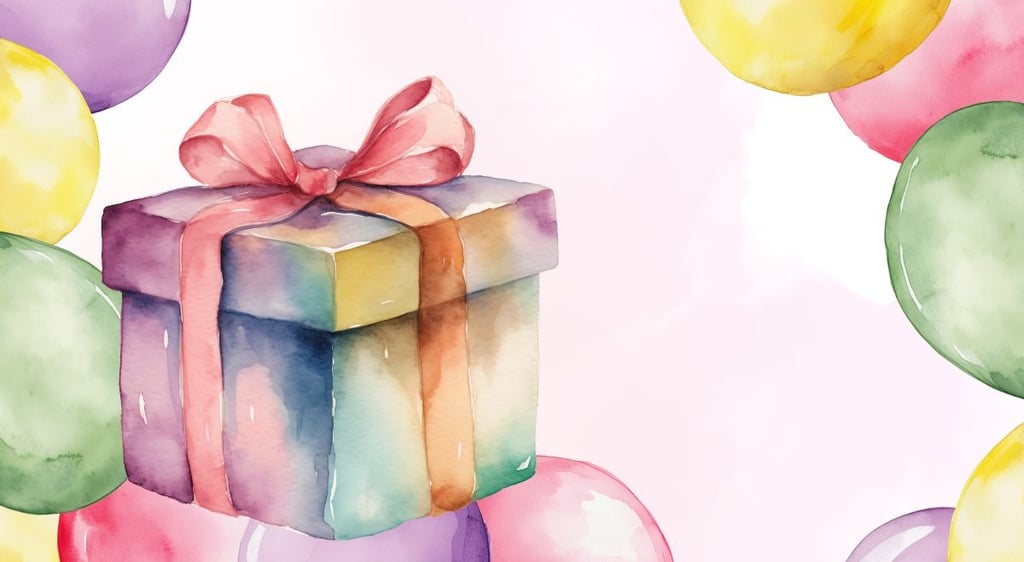 Free Watercolor Balloons Clipart