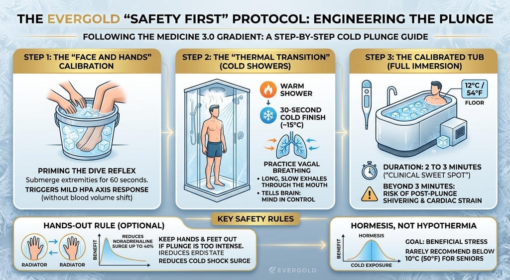 Cold Plunge safely guide infographic