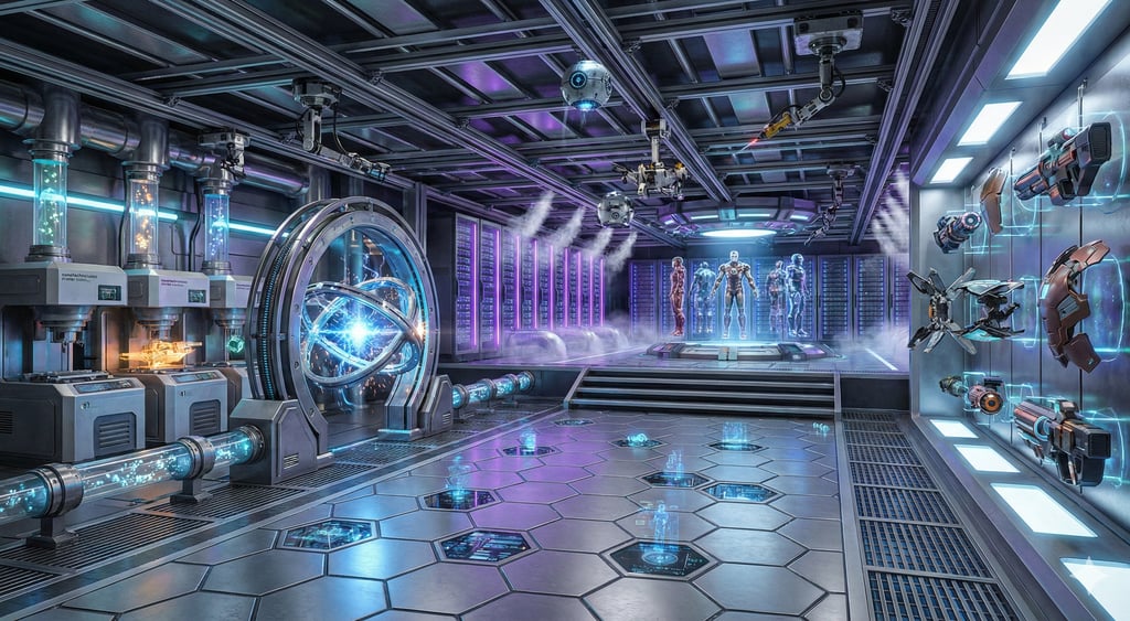 Laboratório do Tony Stark - Homem de Ferro