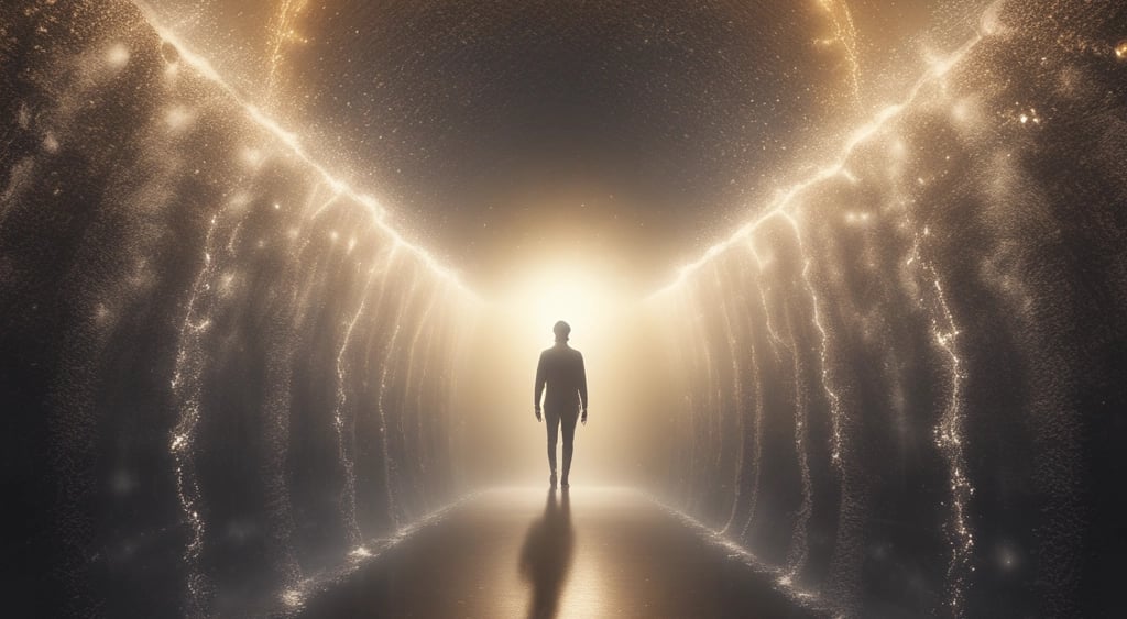 Earthy textured stones stacked harmoniously under soft light.