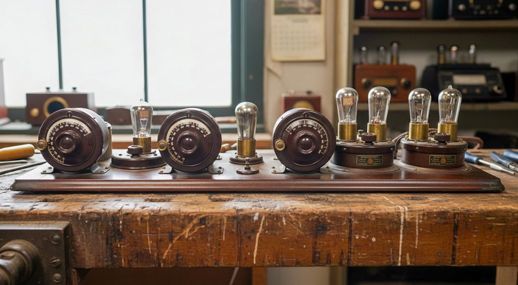 Atwater Kent Model 12 - Part No. 4910, 4620 & 4375