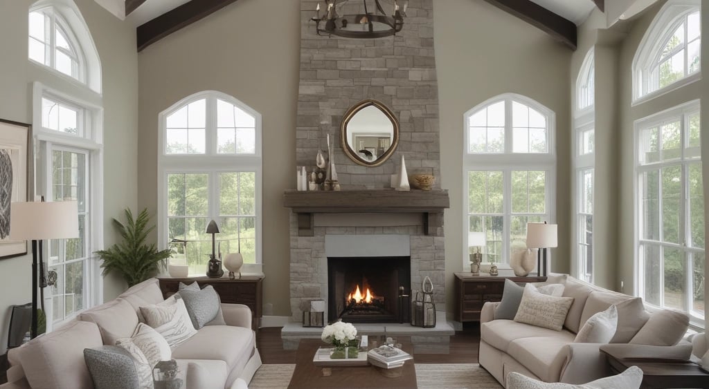 Bright living room with modern inventory