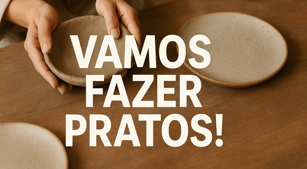 Curso Cerâmica Artesanal, vamos fazer Pratos é um curso que te passa conhecimento técnico.