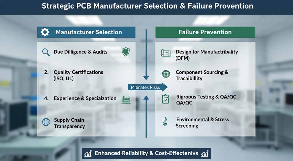 Strategic PCB Manufacturer Selection & Failure Prevention