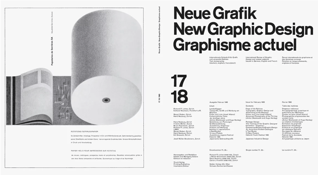Swiss Design Neue Grafik Design FEVR Motion Graphics