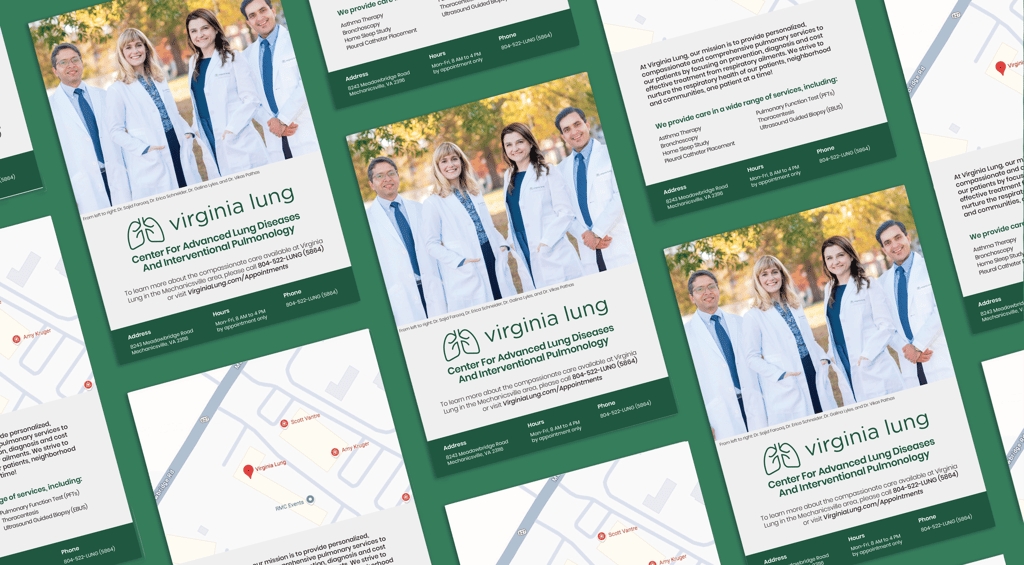 virginia lung postcard mailers