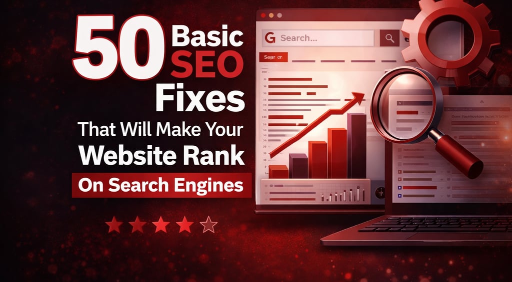 Basic SEO Fixes that will make your website rank on Google