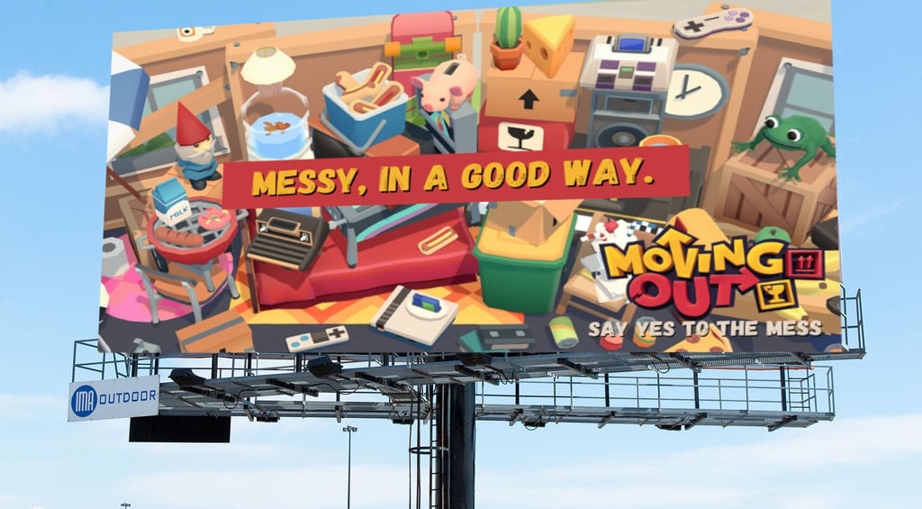 Moving Out billboards