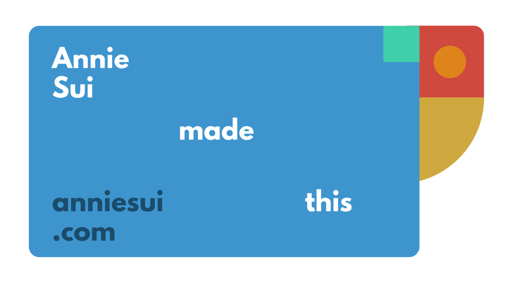 by Annie Sui, copywriter