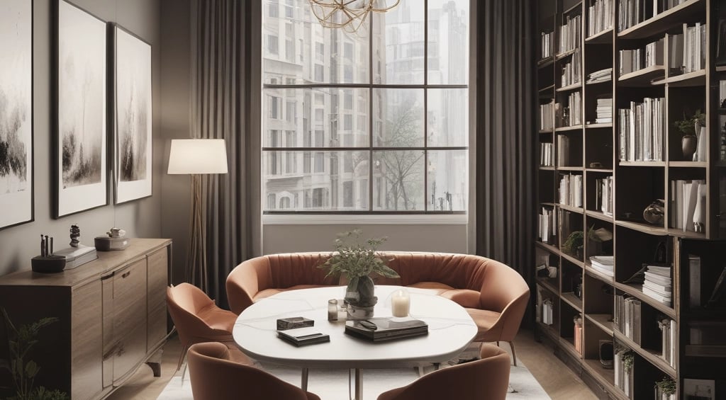 Bright living room with modern inventory