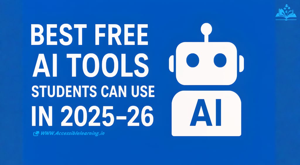 Best Free AI Tools Students Can Use in 2025–26