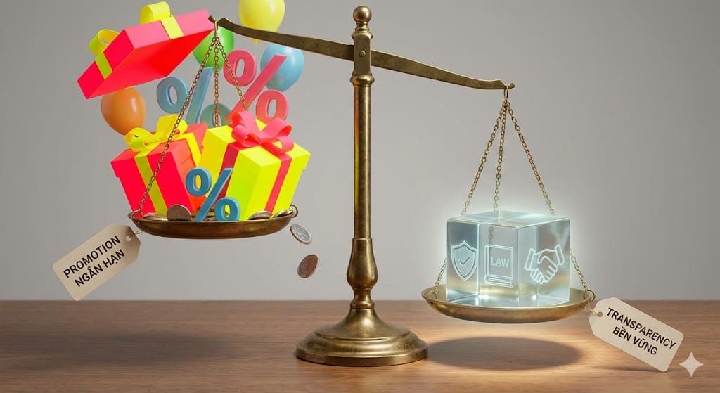 Minh bạch có sức nặng và giá trị thực tế lớn hơn nhiều so với sự hào nhoáng của khuyến mãi.