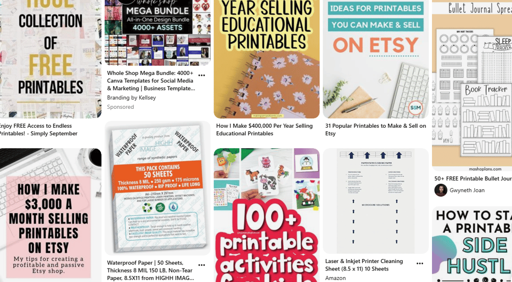 etsy digital products