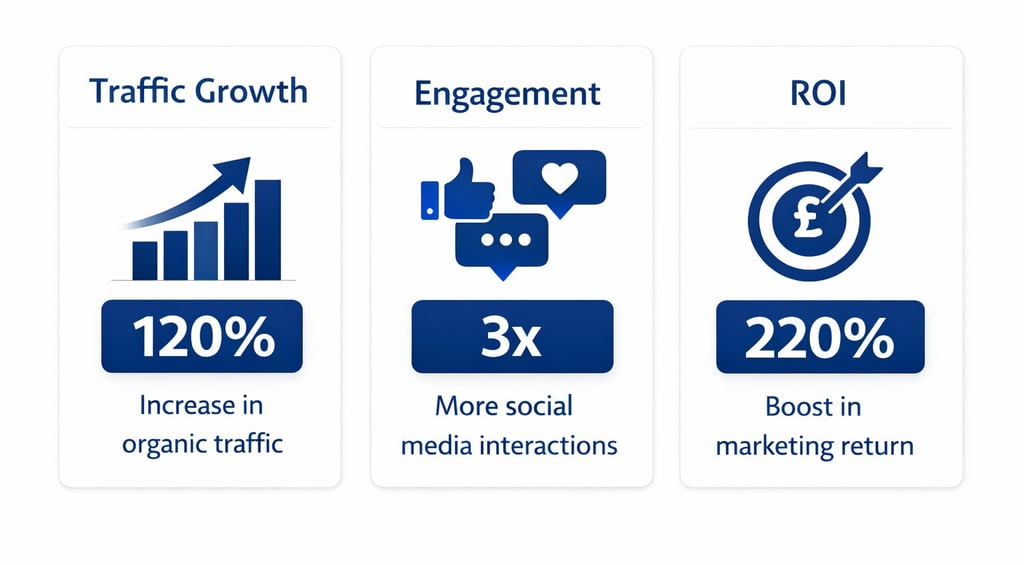 Mini case study statistics cards
