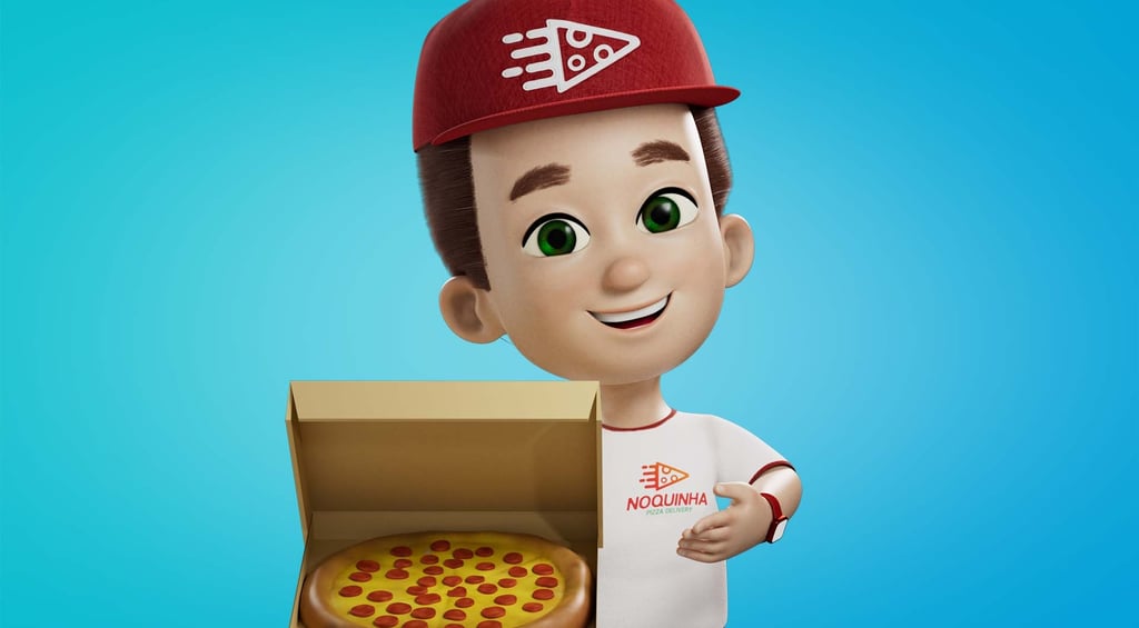 mascote 3D personagem 3D