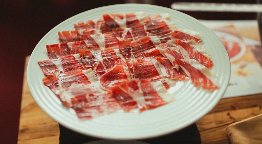 Plato de jamón ibérico de bellota 100%