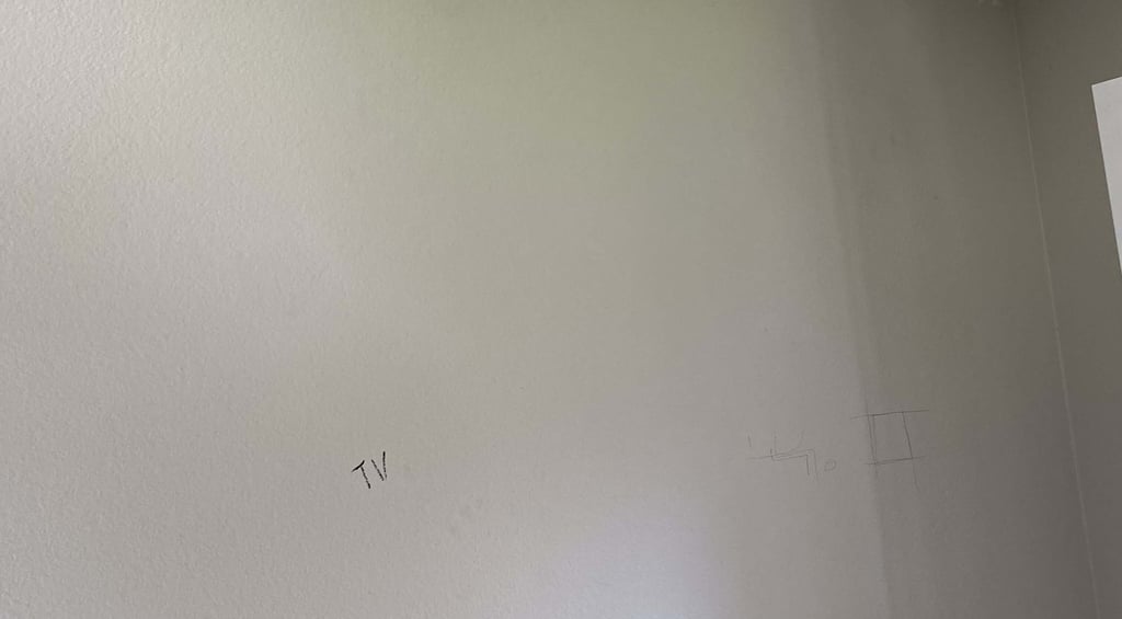 Adding outlet for wall-mounted TV