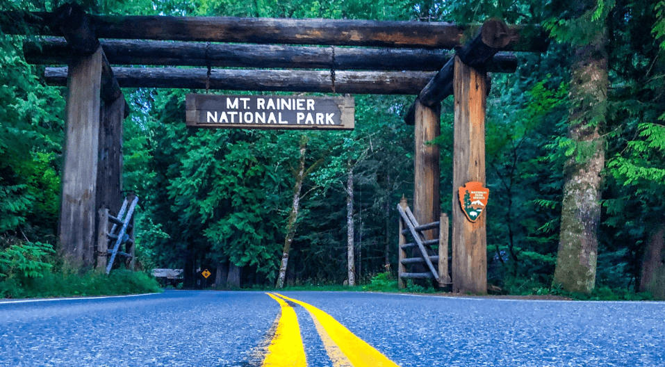 Mount Rainier National Park, a prime "Coolcation" choice among the best US National Parks for Summer