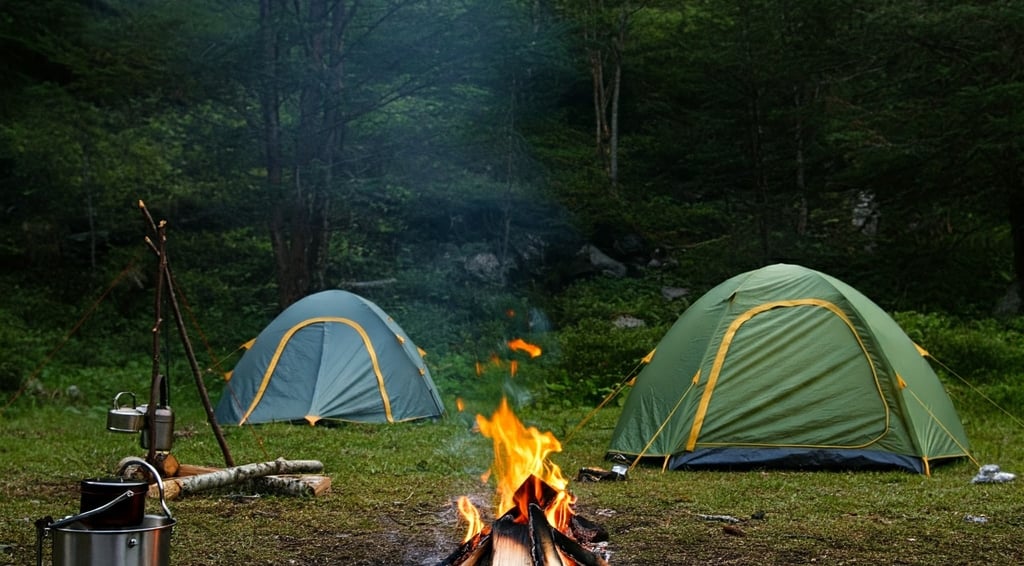 Camping at miranjani