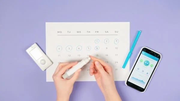 Keep a log to track blood sugar