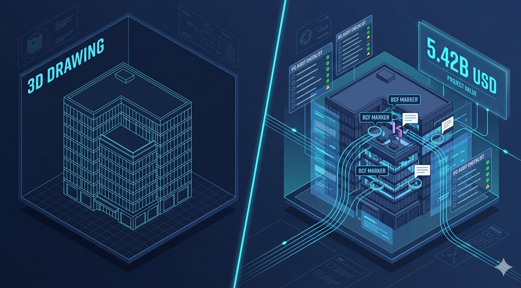 Comparaison BIM outil de dessin vs BIM écosystème de décision data-driven