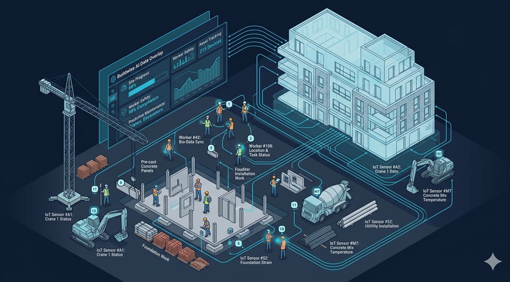 Entonnoir données brutes vers IA efficace via la couche de structuration BIM.