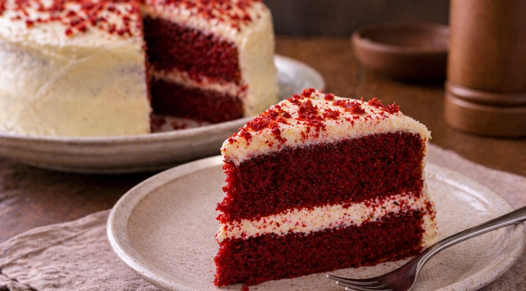 bolo red velvet simples e barato caseiro com cobertura cremosa