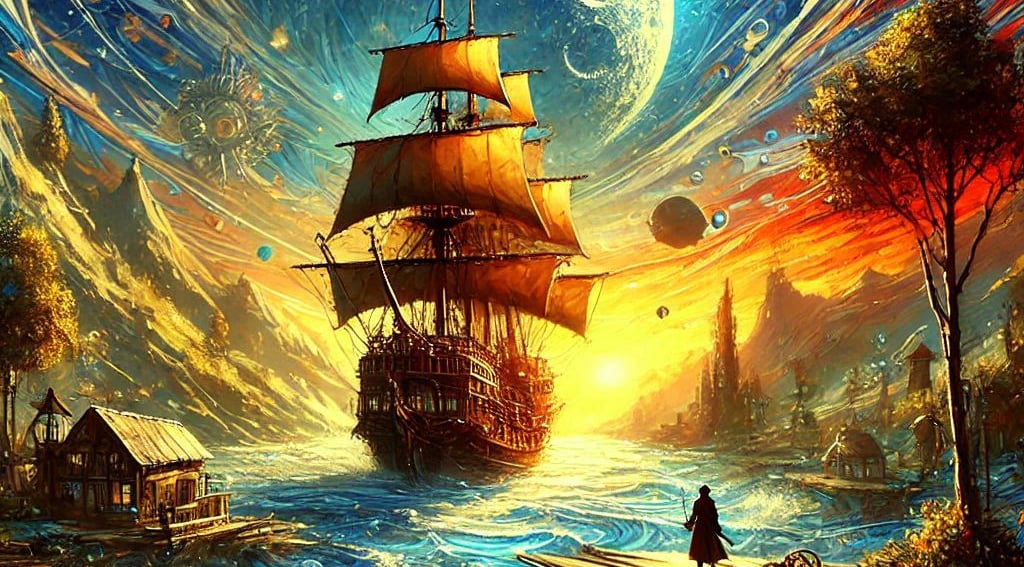representação de literatura de fantasia