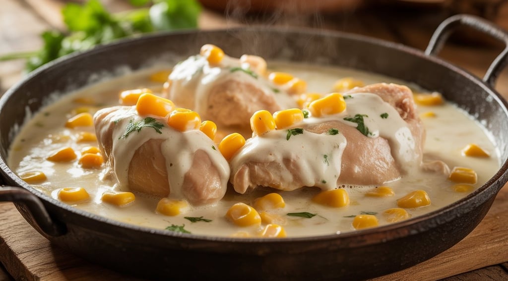 Frango-Cremoso-na-Panela-com-Requeijão-e-Milho