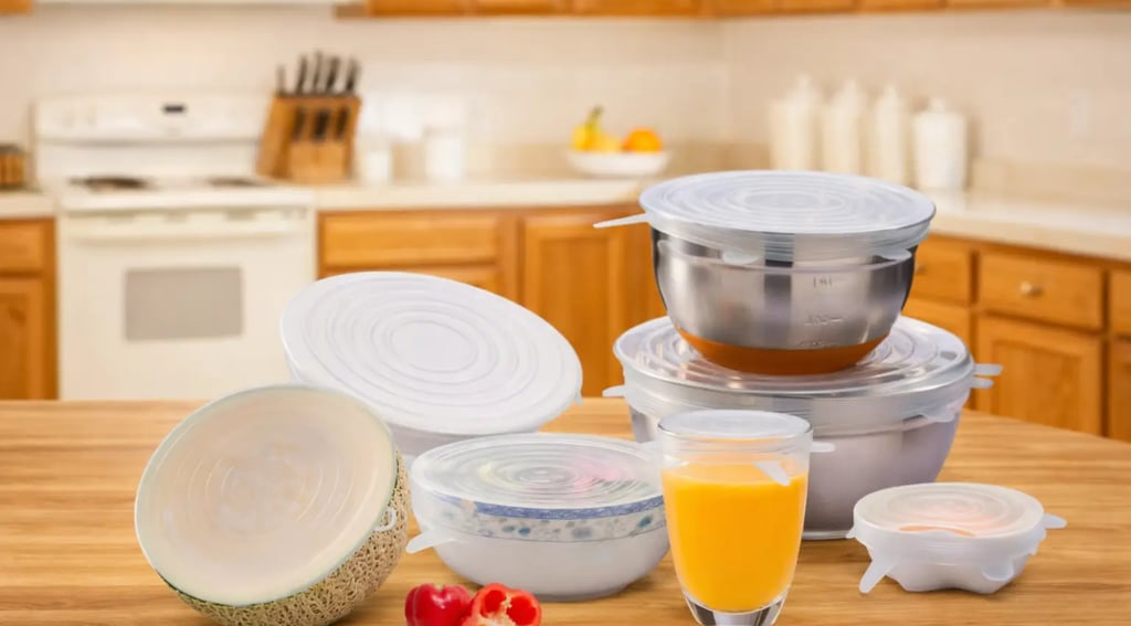 Tampa de silicone elástica