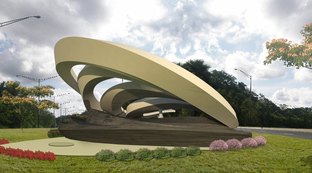 La Gota del Cantaro Installation, Urban Sculpture