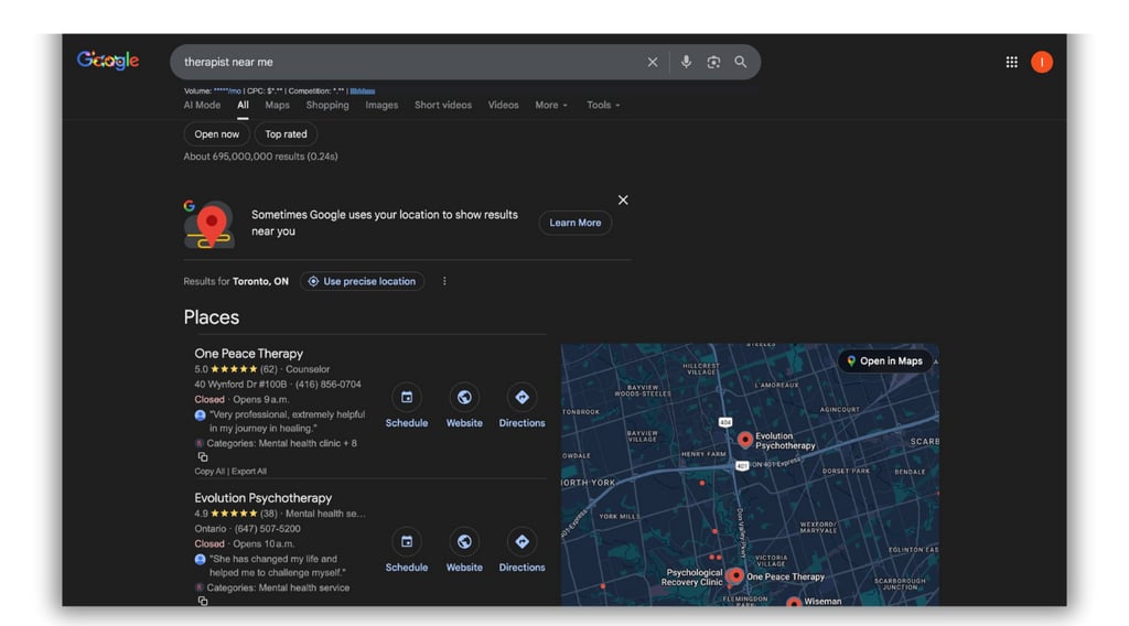 What Is Local SEO for Therapists?
