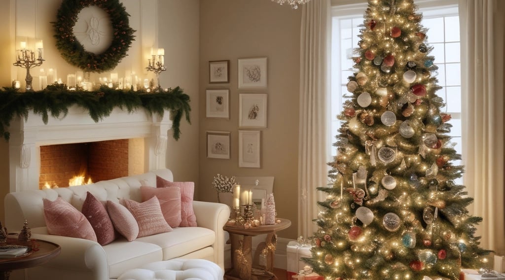 A close up of a christmas tree with the year 2009 written on it
