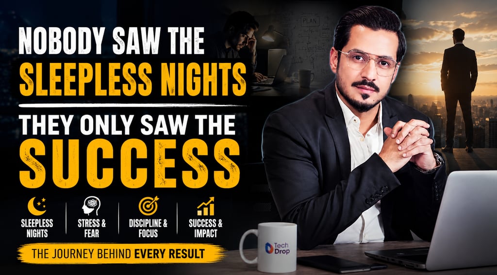 Nobody Saw the Sleepless Nights; They Only Saw the Success