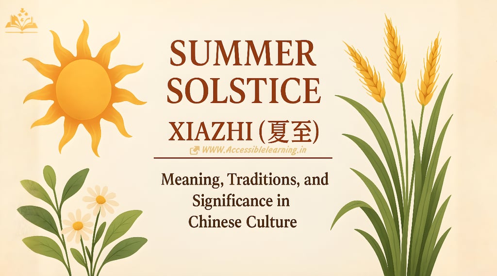 What Is Xiazhi (夏至)? Understanding the Chinese Summer Solstice