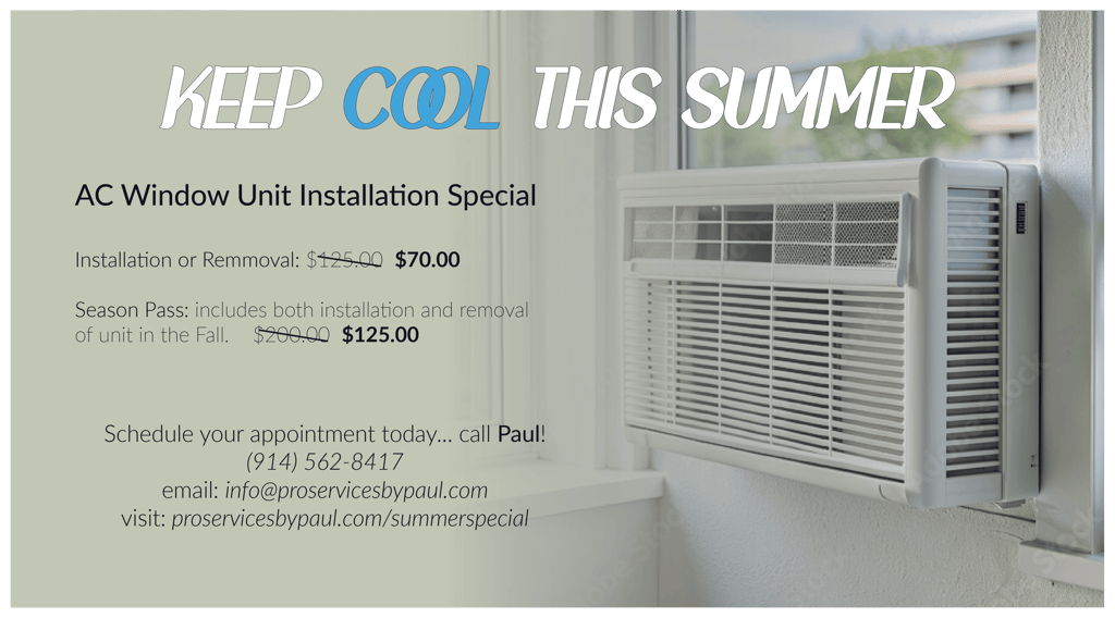 coupon for discounted ac unit installations.