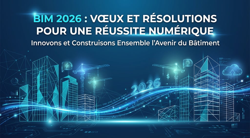 maquette BIM 3D. Symbole de la planification BIM 2026 et de la résolution des défis.