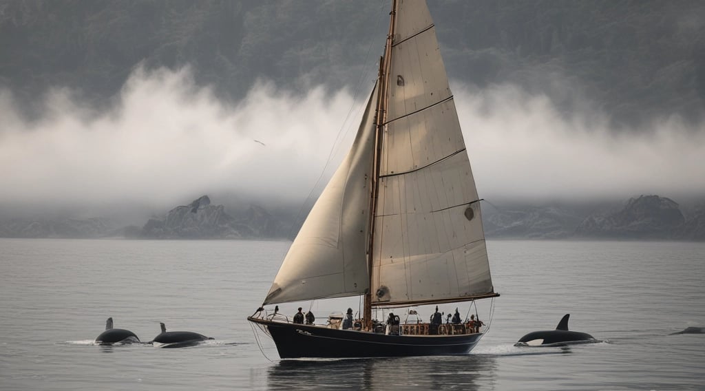 a turtle swimming among a school of fish