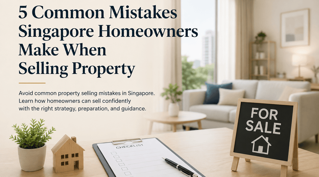 Guide explaining common property selling mistakes Singapore homeowners should avoid when selling the