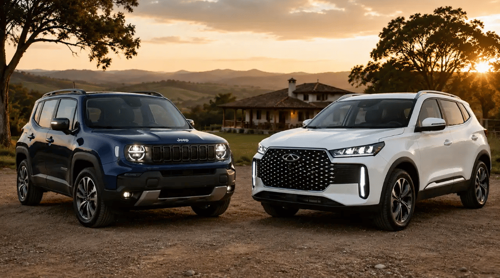 Jeep Renegade MHEV e Tiggo 5X Hybrid frente a frente