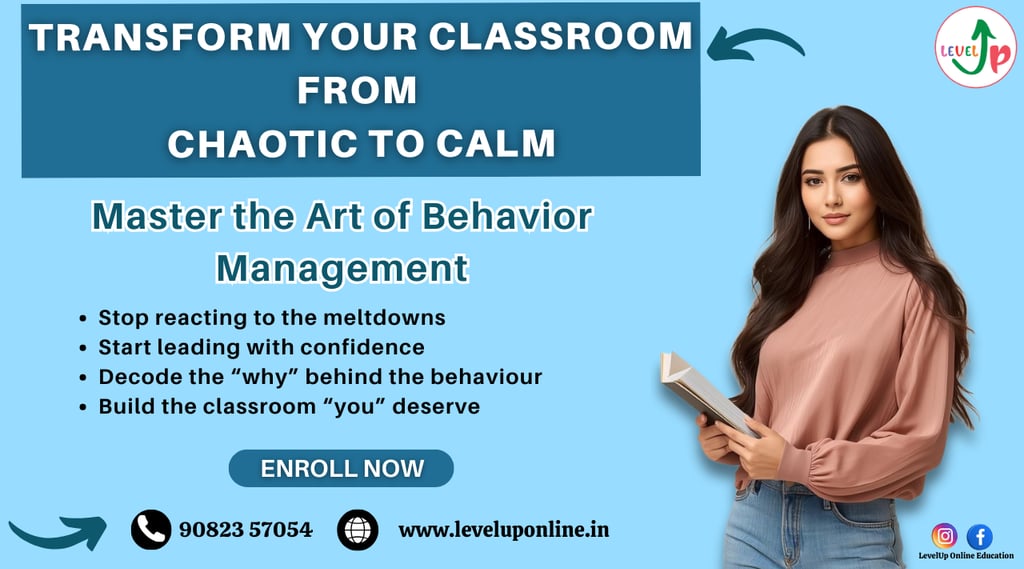 LevelUp Online Education behaviour management course empowers educators with calm classroom strategy