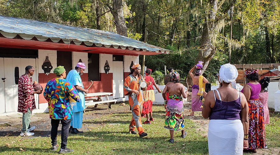 Oyotunji Villagers at Oyotunji African kingdom
