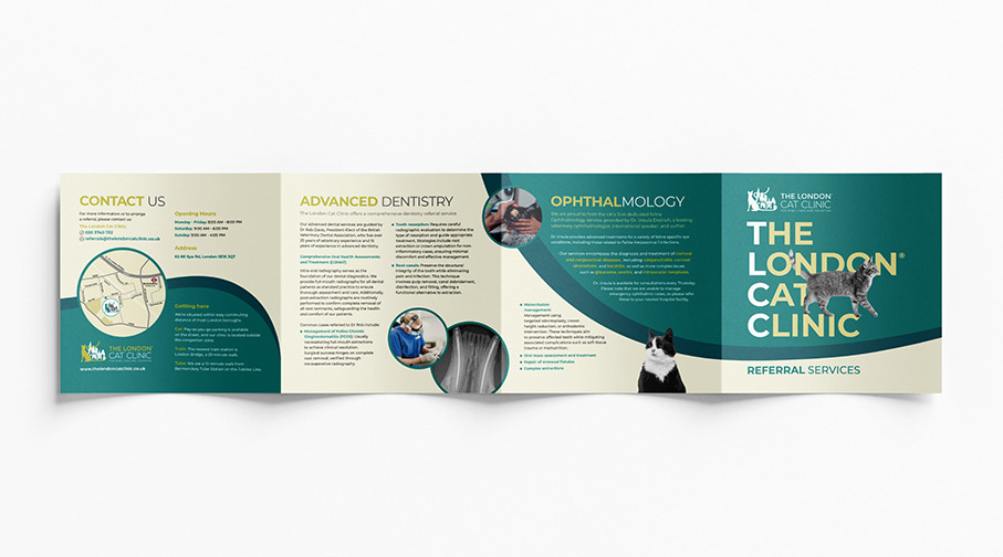 Vet roll fold leaflet front